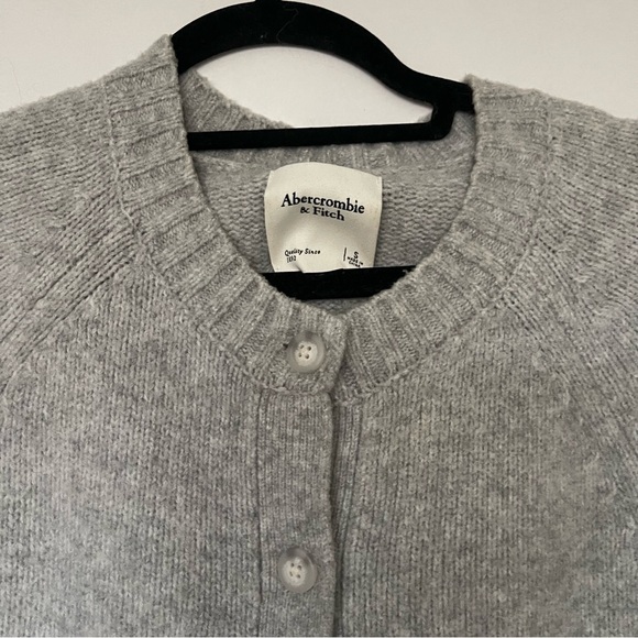 Gray Women's Cardigan Sweater - Picture 5 of 6